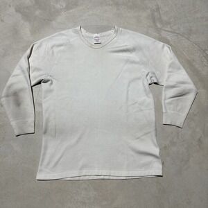 Vintage Damart Shirt Men's SZ L Thermolactyl Base Layer 3/4 Sleeve Sweatshirt